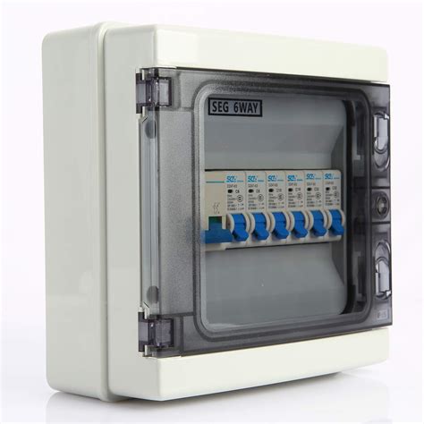 6 way fuse distribution box|6 way garage consumer unit.